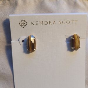 Kendra Scott Tiger's Eye Stud Earrings
